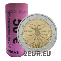 Litauen 2 Euro UNC rollen 2026 – Energieunabhängigkeit Litauens