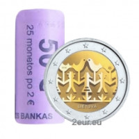 Litauen 2 Euro UNC rollen 2018 – Litauisches Lied- und Tanzfest