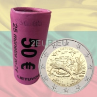 Litauen 2 Euro UNC rollen 2021 - Biosphärenreservat Žuvintas