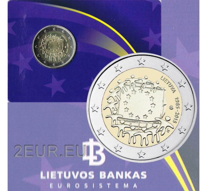 Litauen 2 euro BU 2015 - 30 Jahre EU-Flagge 