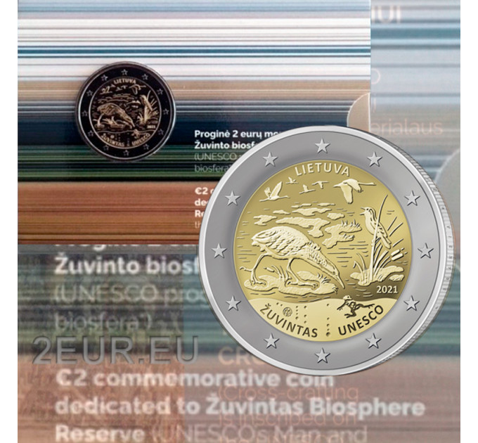 Litauen 2 euro BU 2021 - Biosphärenreservat Žuvintas 