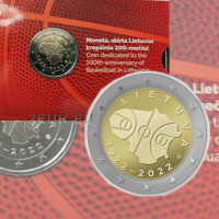 Litauen 2 Euro BU 2022 - 100 Jahre Basketball in Litauen 