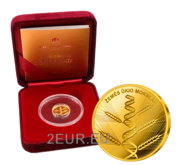  Litauen 5€ Gold PP 2020 – Agrarwissenschaften