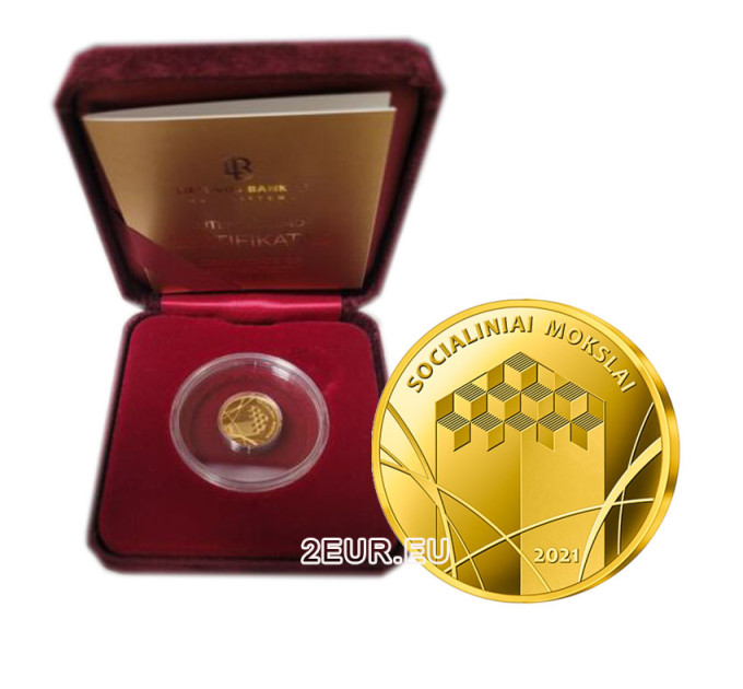  Litauen 5€ Gold PP 2021 – Sozialwissenschaften