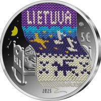 Litauen 5 Euro Silber PP 2025 – Wiegenlied