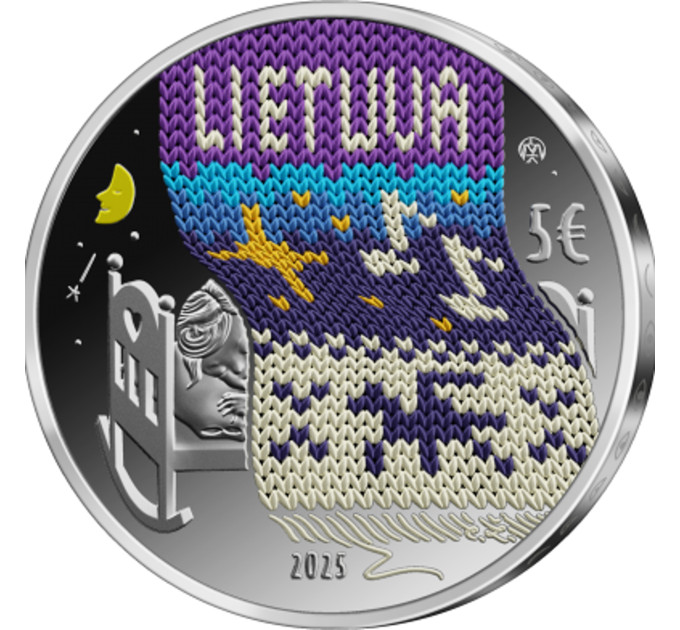 Litauen 5 Euro Silber PP 2025 – Wiegenlied