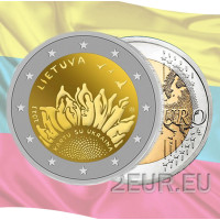 Litauen 2 Euro UNC 2023 - Zusammen mit der Ukraine