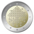 Litauen 2 Euro UNC 2024 - Strohgedeckte Gärten