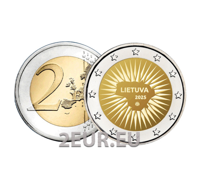 Litauen 2 Euro UNC 2025 - Der Verteidigung gewidmet