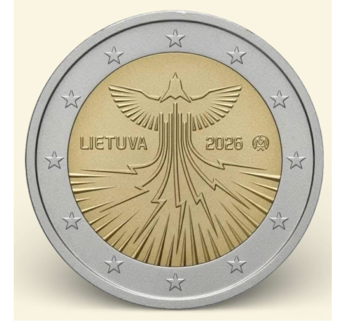 Litauen 2 Euro UNC 2026 - Energieunabhängigkeit Litauens