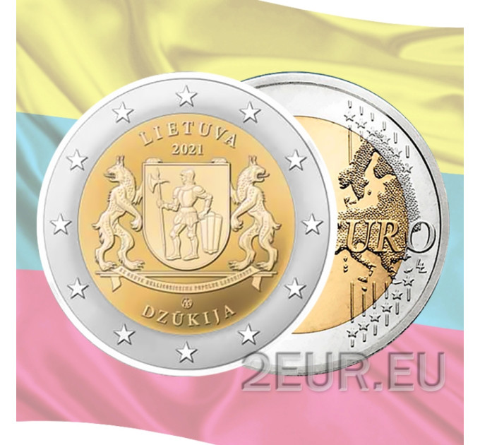 Litauen 2 Euro UNC 2021 - Dzūkija