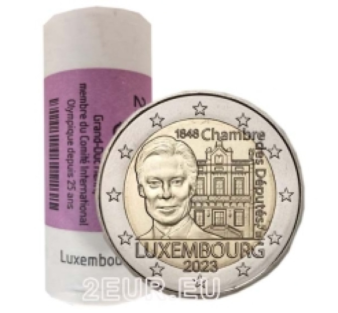 Luxemburg 2 Euro UNC rollen 2023 – 175. Jahrestag der Abgeordnetenkammer und der ersten Verfassung