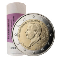 Luxemburg 2 Euro UNC rollen 2026 – Thronbesteigung von Großherzog Guillaume und sein 45. Geburtstag