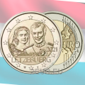 Luxemburg 2 Euro UNC 2021 - 40. Hochzeitstag von Großherzogin Maria Teresa Mit Großherzog Heinrich Relief