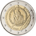 Luxemburg 2 Euro UNC 2026 - 40. Jahrestag der Verleihung des Internationalen Karl-Magnus-Preises an das luxemburgische Volk
