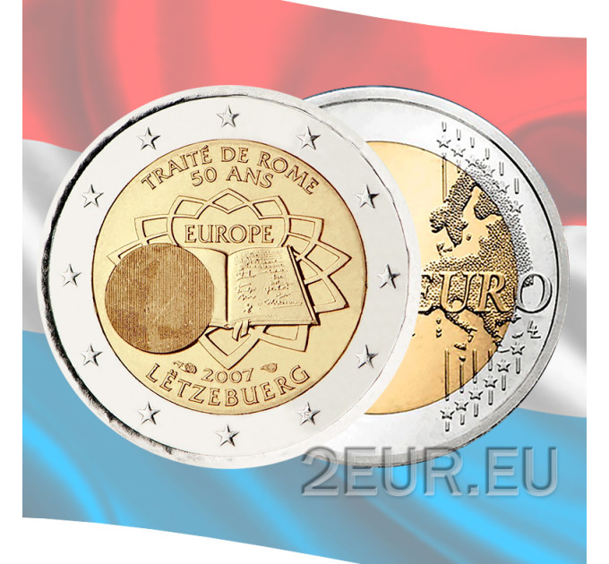 Luxemburg 2 Euro UNC 2007 - 50 Jahre Römische Verträge