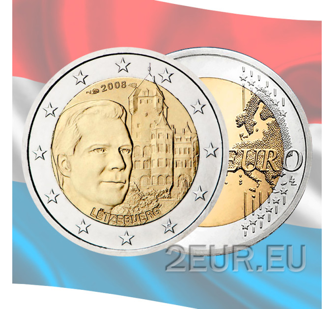 Luxemburg 2 Euro UNC 2008 - Chateau de Berg
