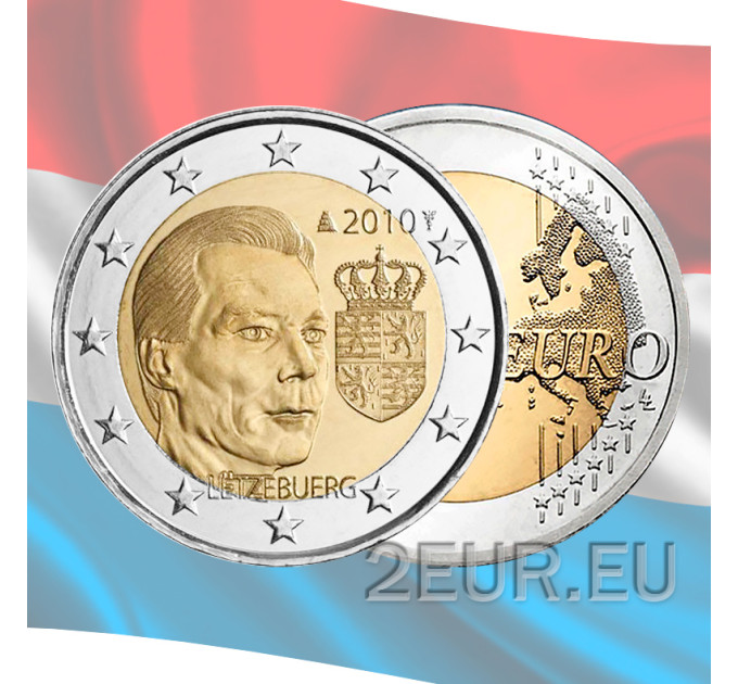 Luxemburg 2 euro UNC 2010 - Wappen des Großherzogs Henri