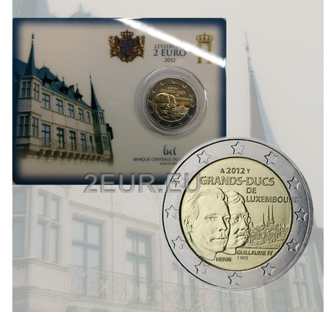 Luxemburg 2 euro BU 2012 - 100. Todestag von Großherzog Guillaume IV