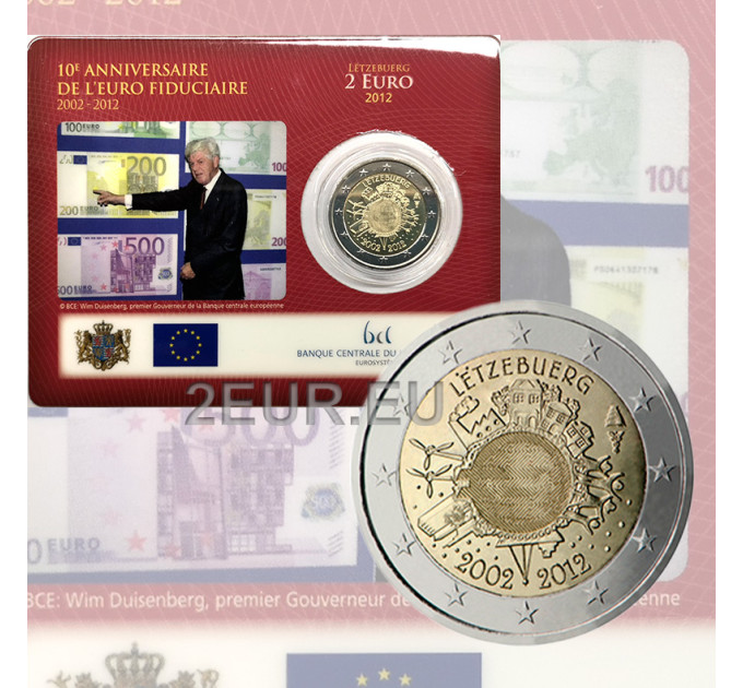 Luxemburg 2 euro BU 2012 - 10 Jahre Euro-Bargeld
