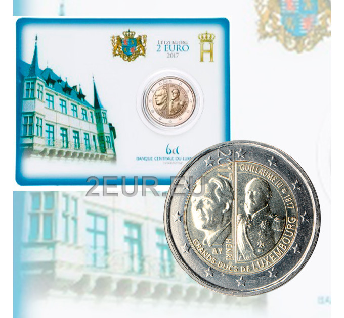 Luxemburg 2 euro BU 2017 - 200 Jahre seit der Geburt von Großherzog Wilhelm III