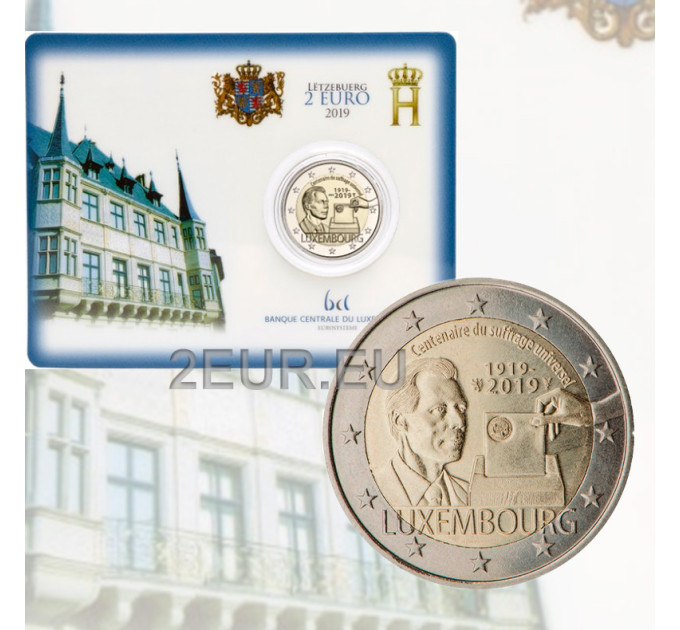 Luxemburg 2 euro BU 2019 - Hundertjahrfeier des allgemeinen Wahlrechts