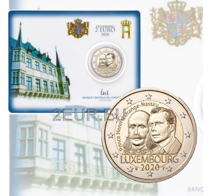 Luxemburg 2 euro BU 2020 - 200. Jahrestag der Geburt von Prinz Heinrich von Oranien-Nassau