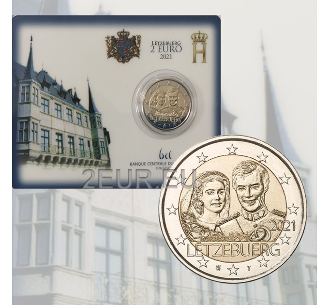 Luxemburg 2 euro BU 2021 - 40. Hochzeitstag von Großherzogin Maria Teresa mit Großherzog Heinrich