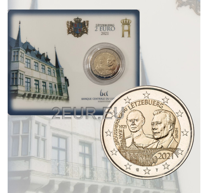 Luxemburg 2 euro BU 2021 - 100. Geburtstag von Großherzog Jean