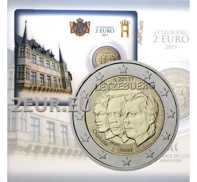 Luxemburg 2 euro BU 2011 - Jean von Luxemburg – 50. Jahrestag der Ernennung ihres Sohnes Jean zum Leutnant des Großherzogs durch die Großherzogin Charlotte