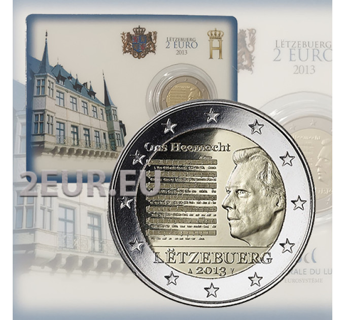 Luxemburg 2 euro BU 2013 - Nationalhymne des Großherzogtums Luxemburg