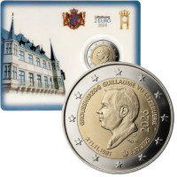 Luxemburg 2 euro BU 2026 - Thronbesteigung von Großherzog Guillaume und sein 45. Geburtstag