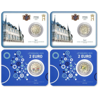 Luxemburg 2 euro BU 2025 - 75. Jahrestag der Schuman-Erklärung + 25. Jahrestag der Thronbesteigung von Großherzog Henri
