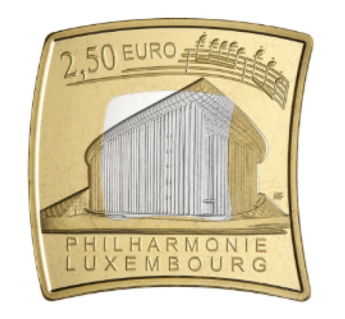  Luxemburg 2,5 Euro Silber PROOF 2025 – Philharmonie Luxemburg