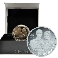  Luxemburg 25 Euro Silber Proof 2020 - Geburt von Prinz Charles