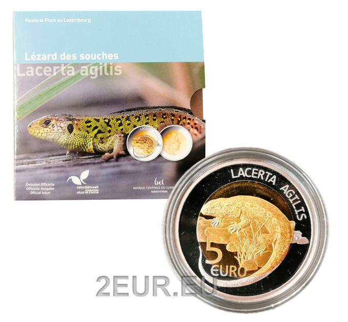 Luxemburg 5 Euro Silber Proof 2021 - Lacerta