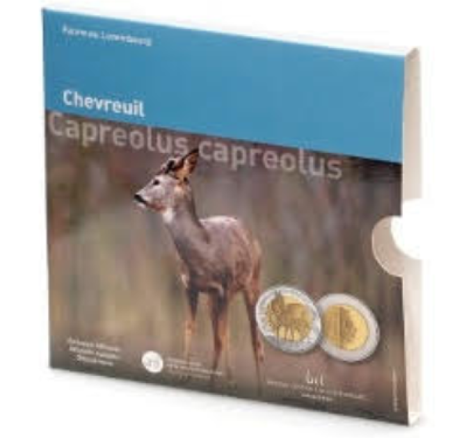 Luxemburg 5 Euro Silber Proof 2025 – Fauna und Flora – Europäisches Reh