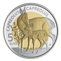 Luxemburg 5 Euro Silber Proof 2025 – Fauna und Flora – Europäisches Reh