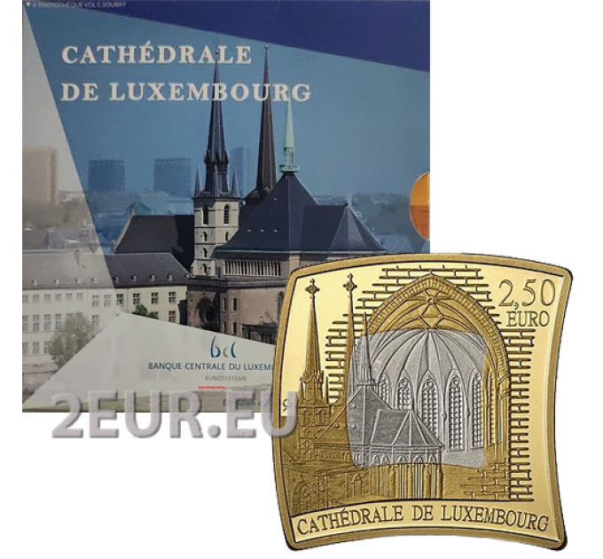  Luxemburg 2,5 Euro Silber PROOF 2023 – Kathedrale Notre Dame
