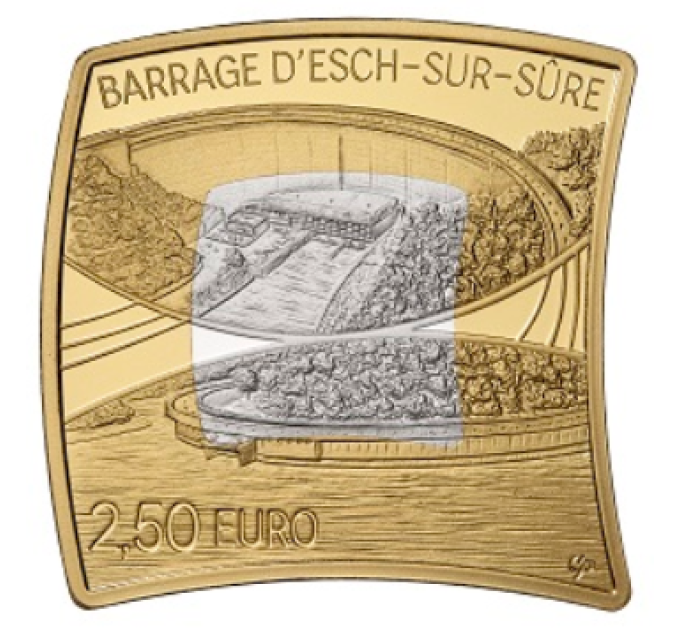  Luxemburg 2,5 Euro Silber PROOF 2024 – ESCH-SUR-SURE-DAMM