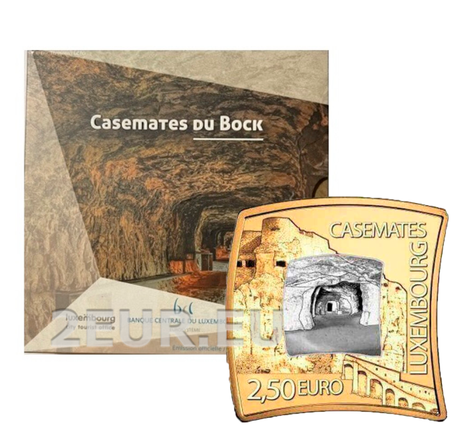  Luxemburg 2,5 Euro Silber PROOF 2021 - Bock-Kasematten