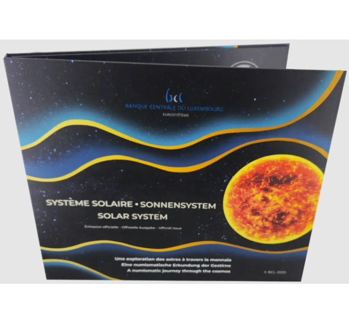  Luxemburg 25 Euro Silber Proof 2025 – Das Sonnensystem - Die Sonne