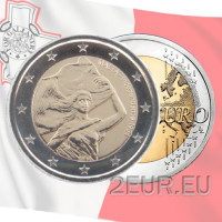 Malta 2 Euro UNC 2014 - Unabhängigkeit 1964