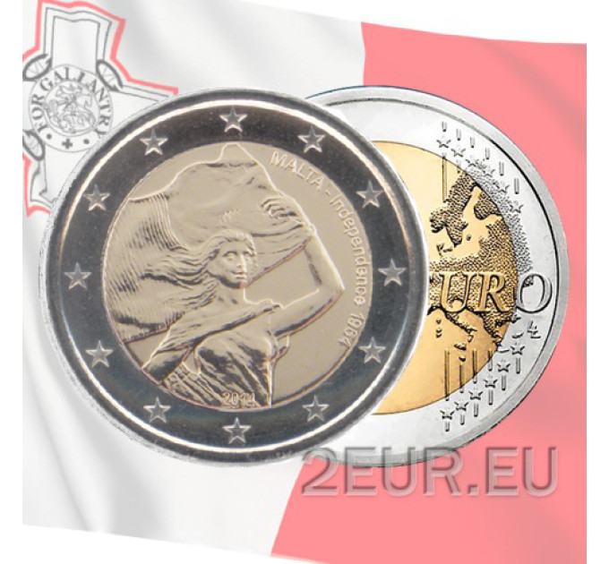 Malta 2 Euro UNC 2014 - Unabhängigkeit 1964