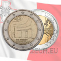 Malta 2 Euro UNC rollen 2022 – Hypogäum von Hal Saflieni