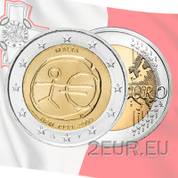 Malta 2 Euro UNC 2009 - 10 Jahre Euro