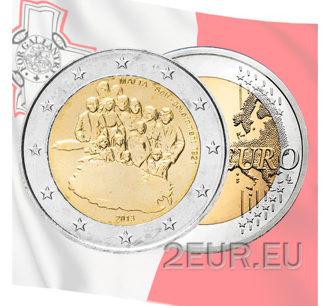 Malta 2 Euro UNC 2013 - Selbstverwaltung 1921
