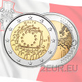 Malta 2 Euro UNC 2015 - 30. Jahrestag der EU-Flagge