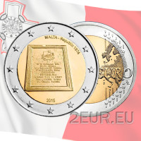 Malta 2 Euro UNC 2015 - Republik 1974