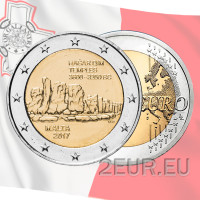 Malta 2 Euro UNC 2017 - Hagar Qim Tempel